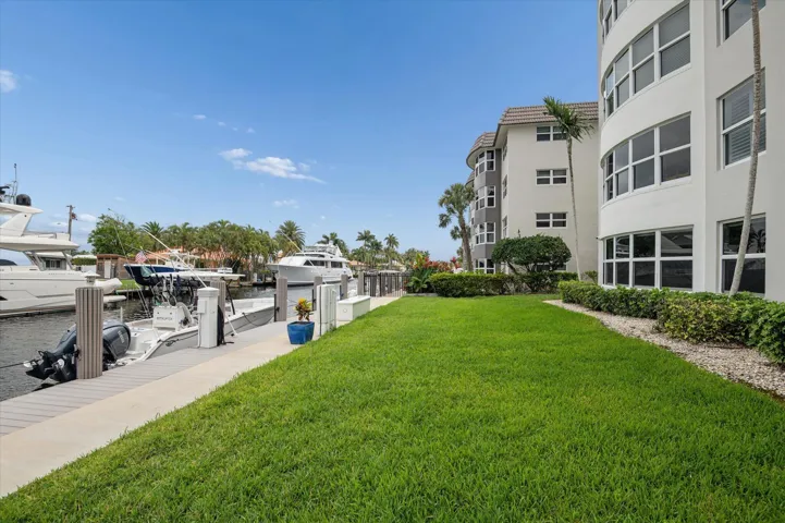 Boutique waterfront building with only 29 residences, featuring a new roof, seawall, and dock—with no assessments on the horizon and direct ocean access with no fixed bridges.