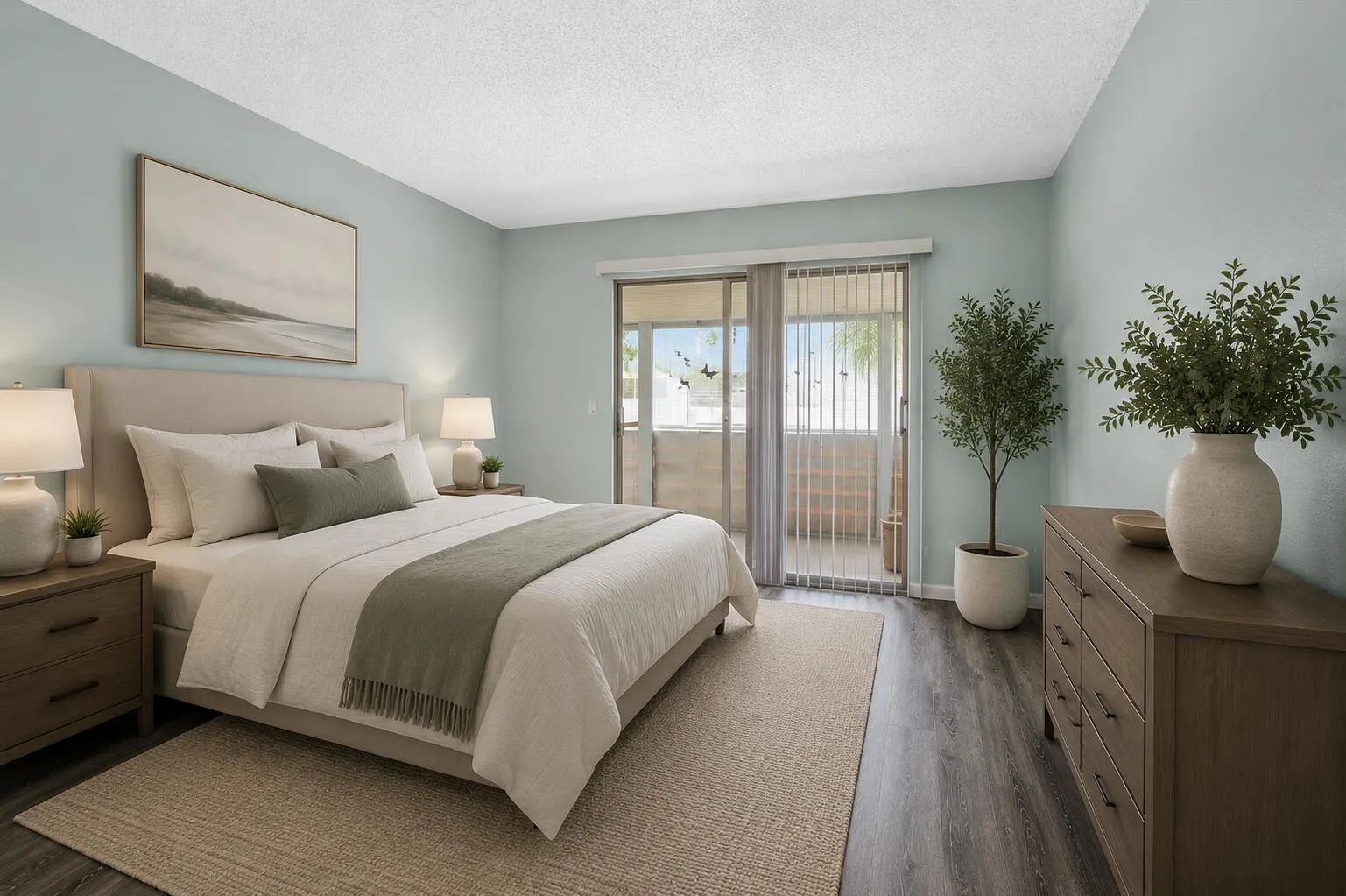 Virtually Enhanced Picture of Bedroom
