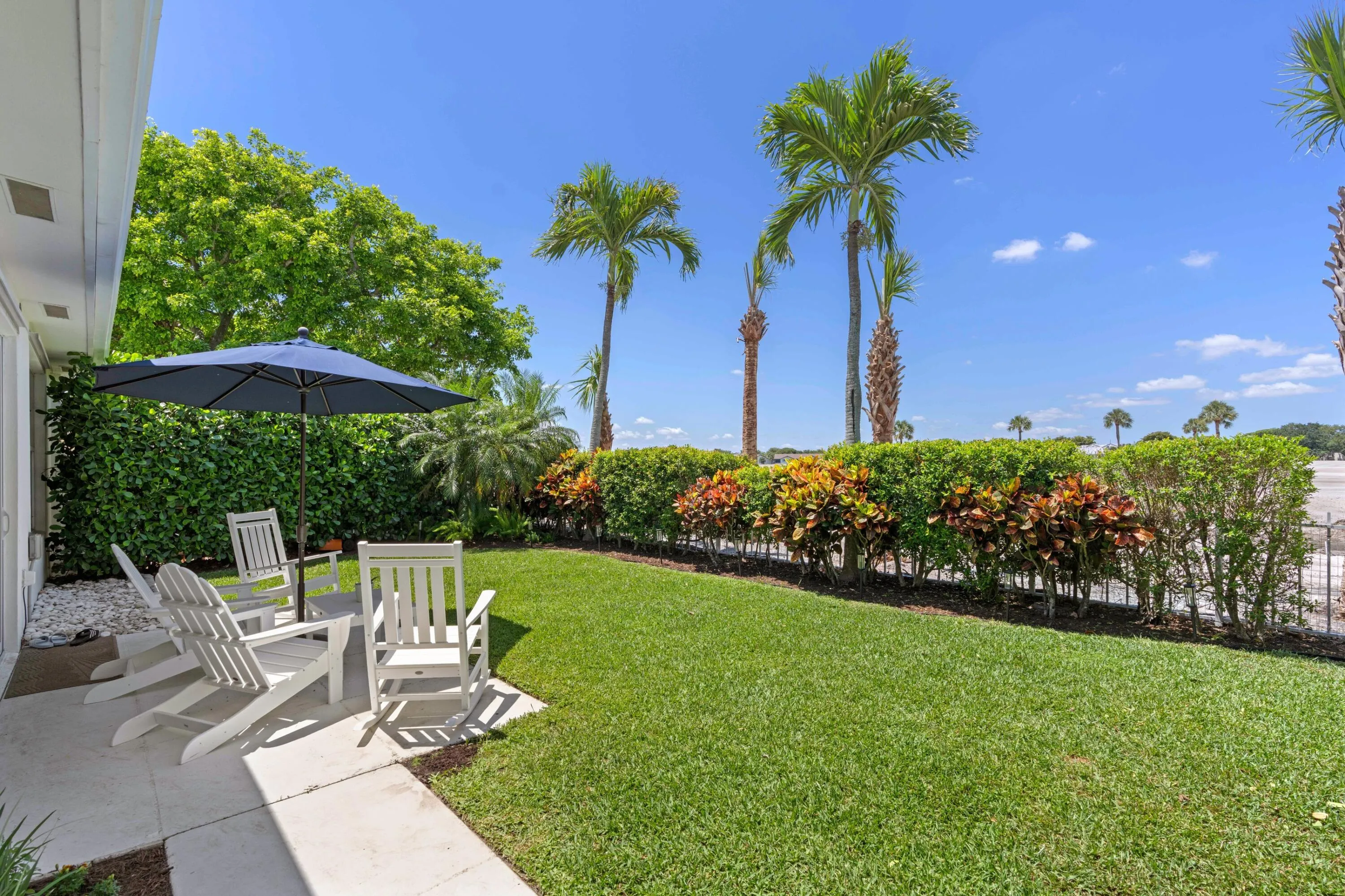 Backyard facing the golf course