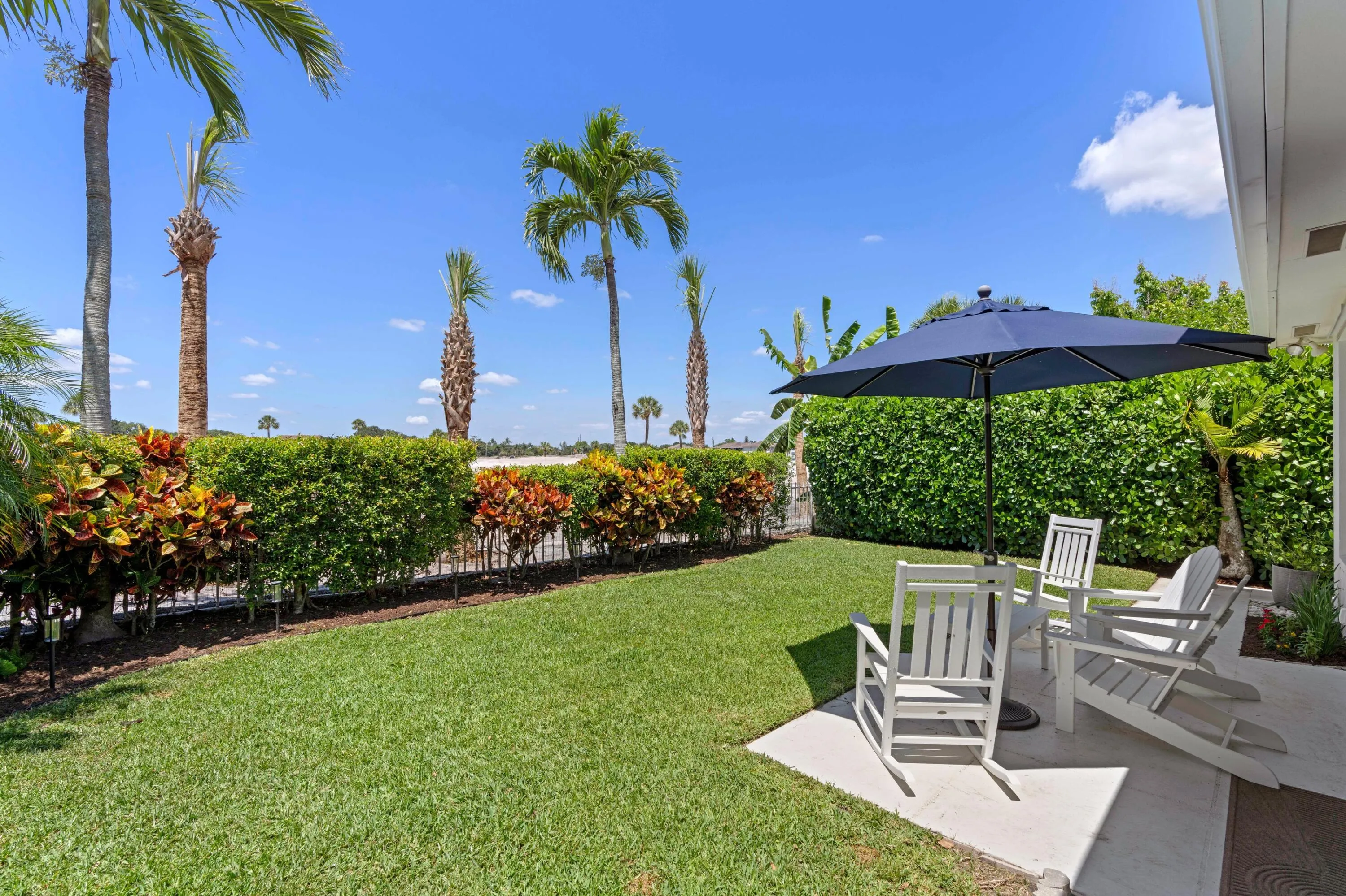 Backyard facing the golf course