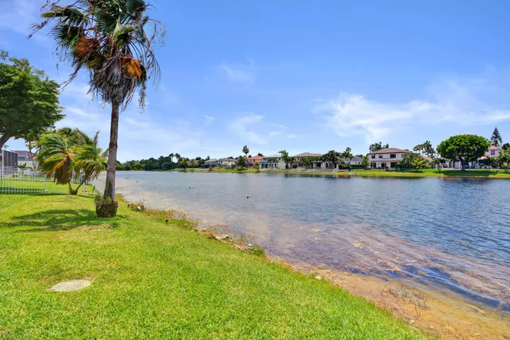 Backyard lake views