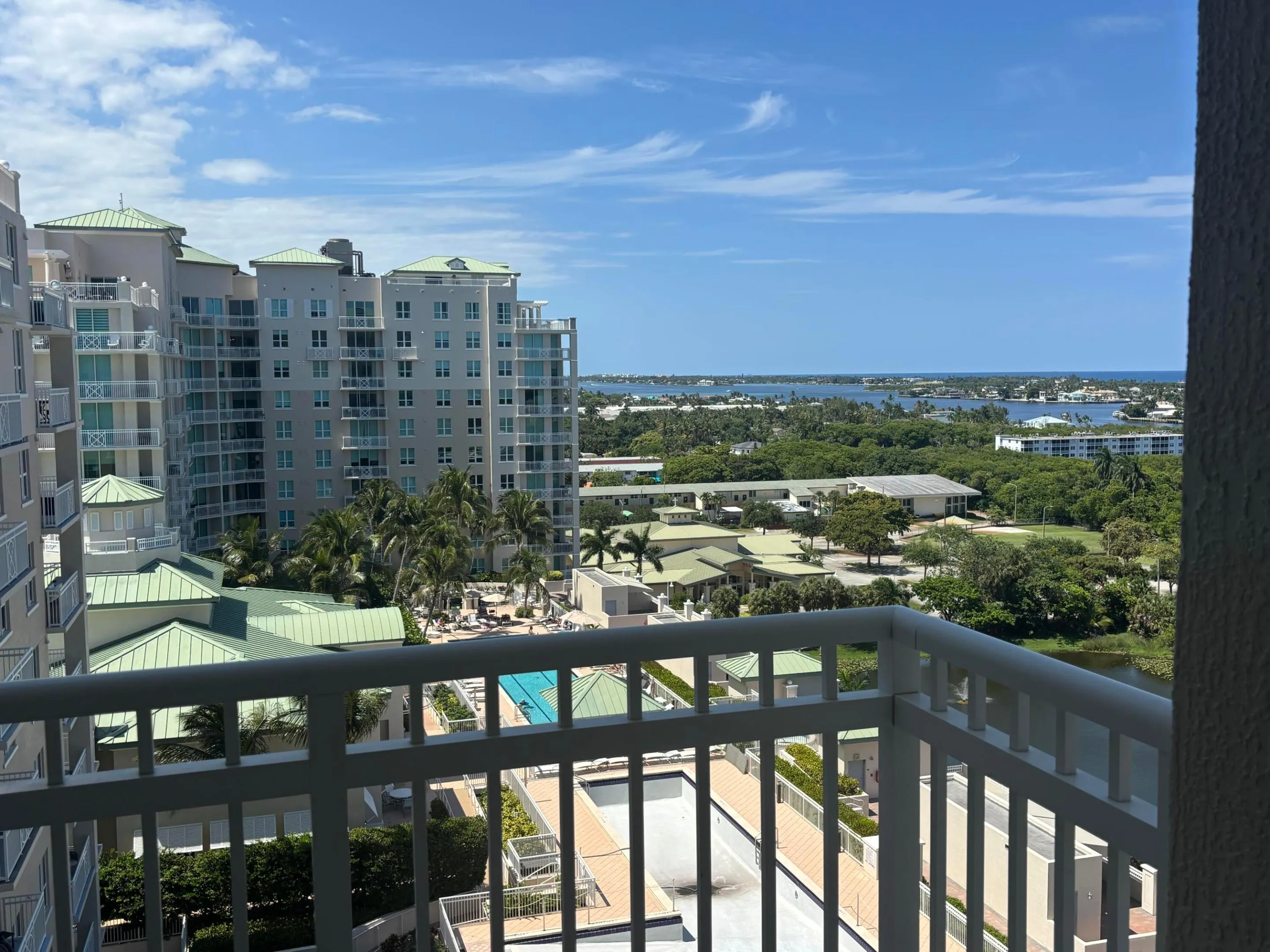 View from the corner of the Balcony just off Master Bedroom