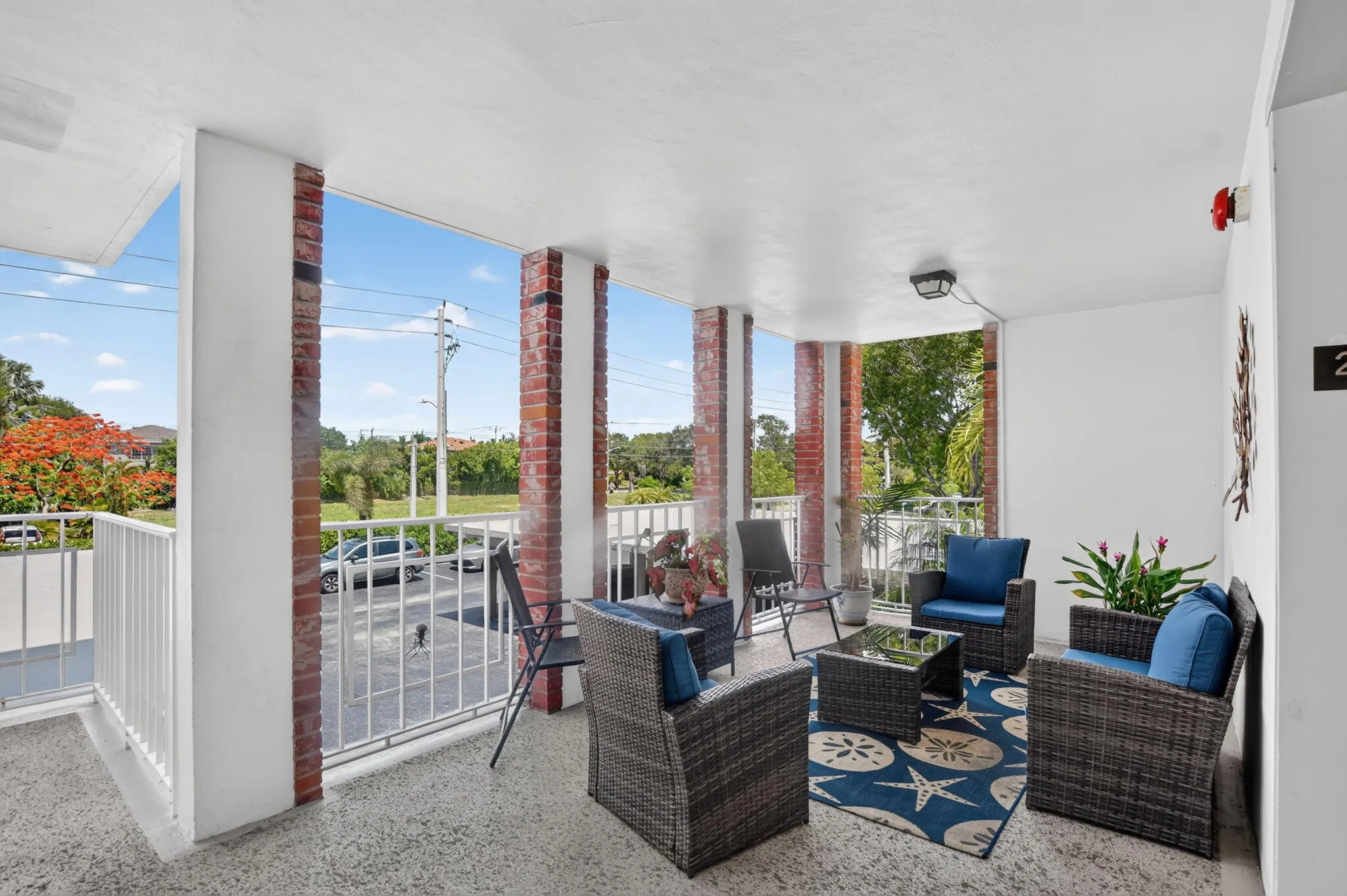 Shared outdoor sitting area