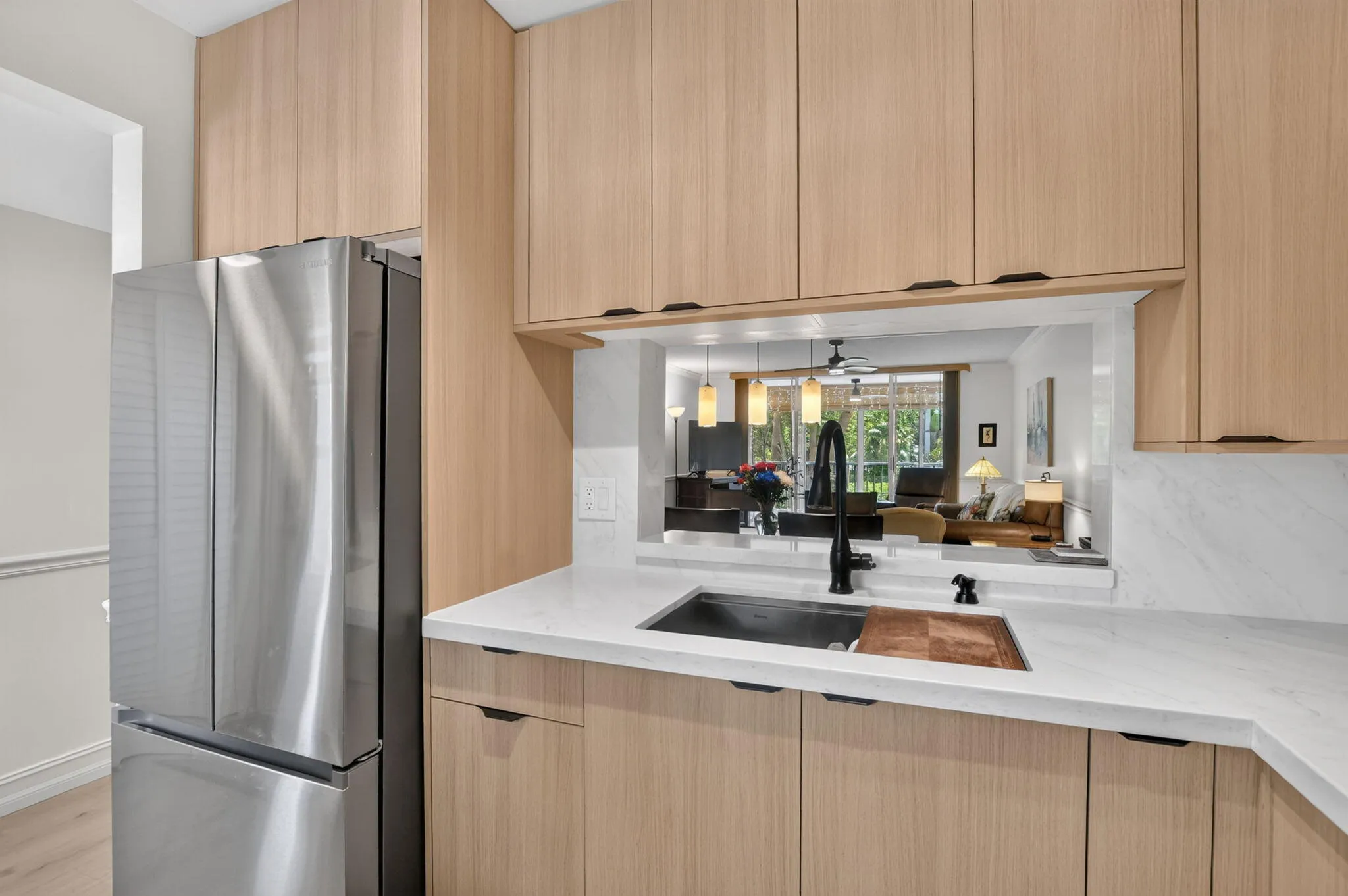 New soft-close cabinets, quartz counters, & appliances from 2024/2025.