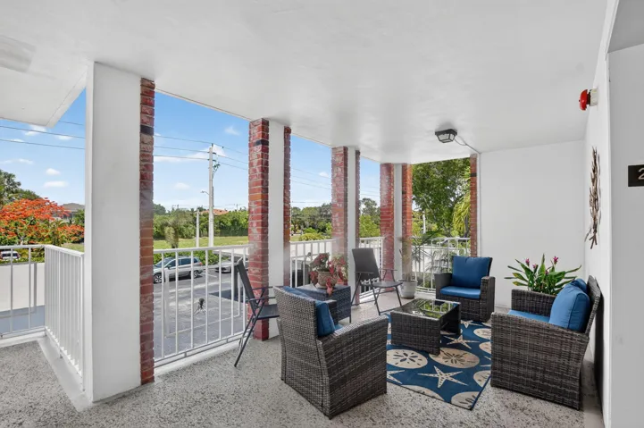 Shared outdoor sitting area