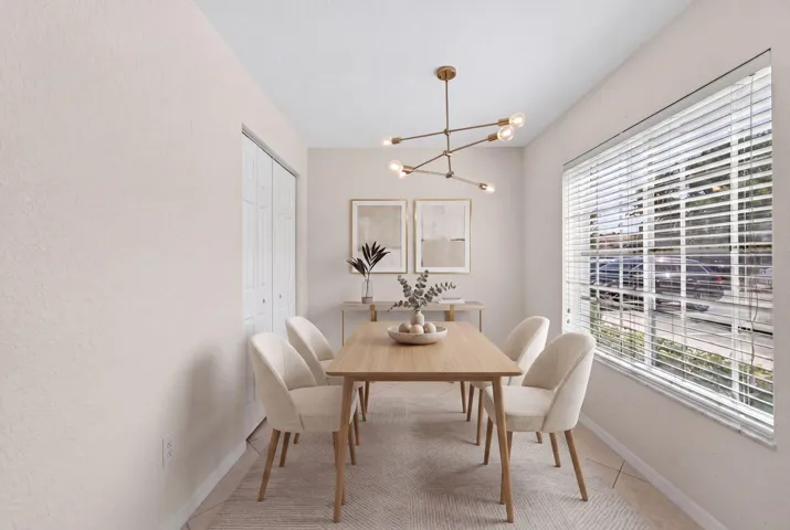 Dining Area. Digitally Staged.