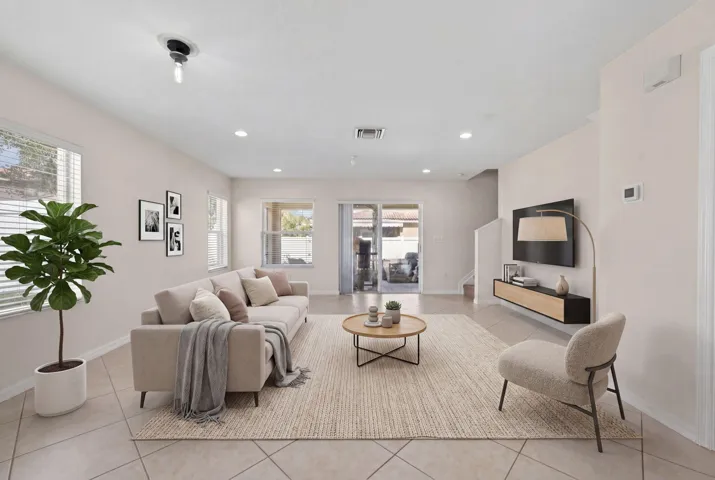 Living Room. Digitally Staged.