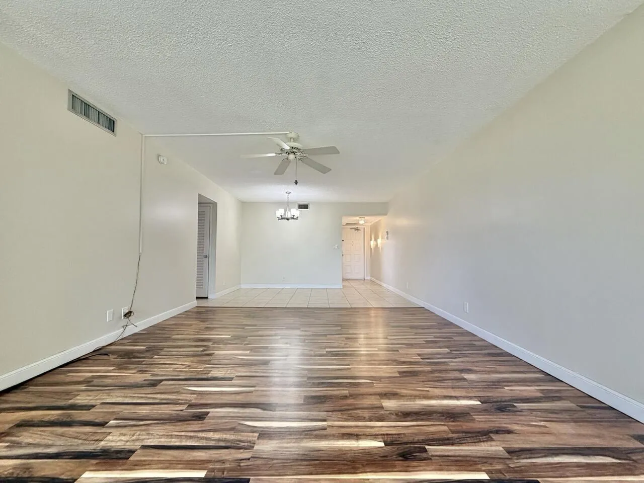 living room to dining room view