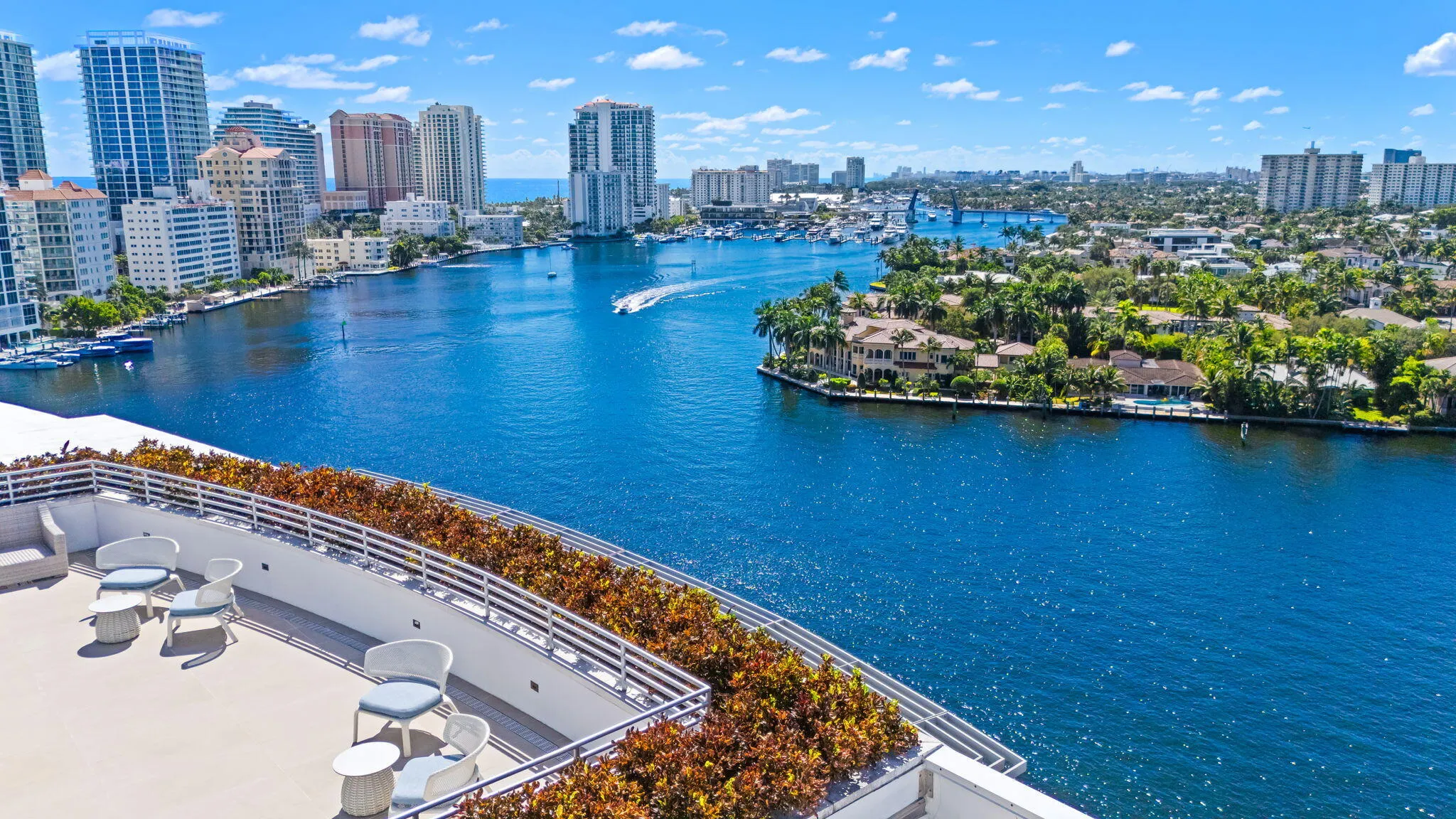 Rooftop Pool Terrace with Ocean, Intracoastal, Middle River, $30-40M homes and City View