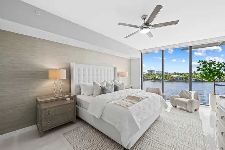 Expansive Primary suite with Intracoastal and Middler River view