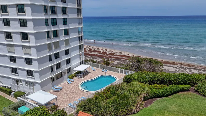 Above view of association pool