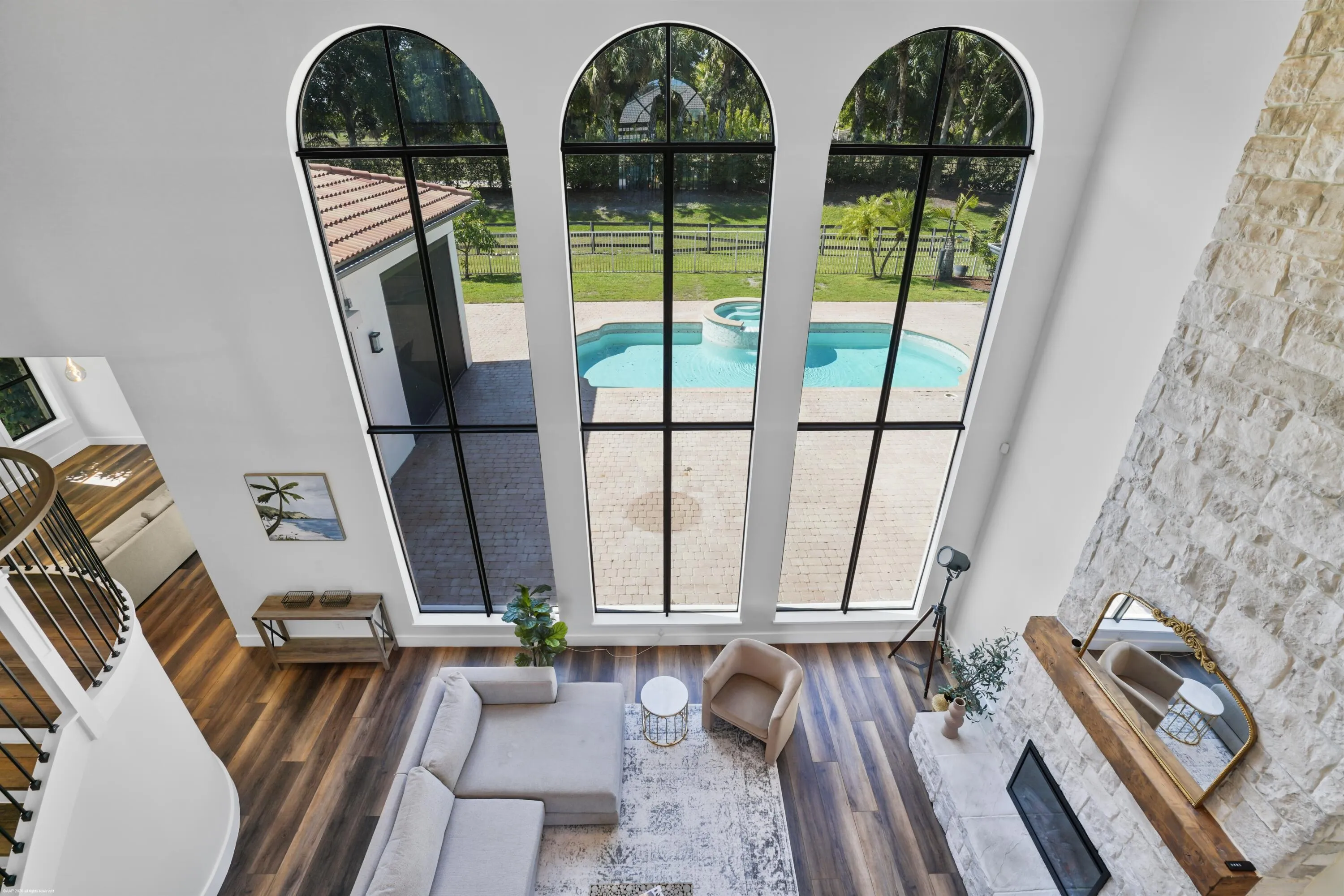 Second Floor View of Living Room