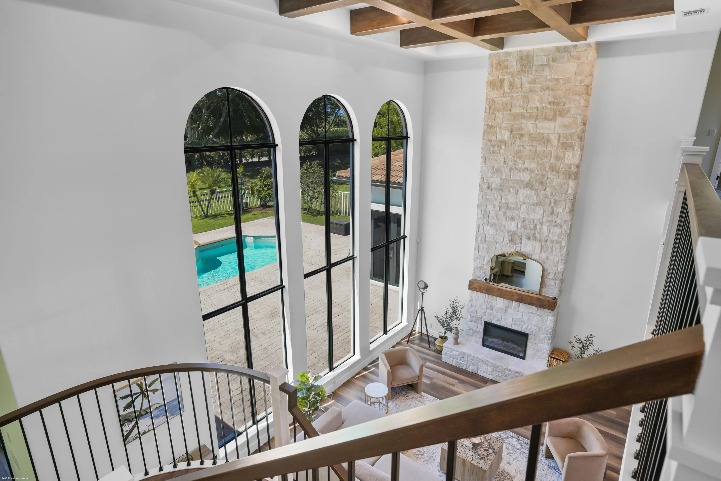 Second floor View of Living Room