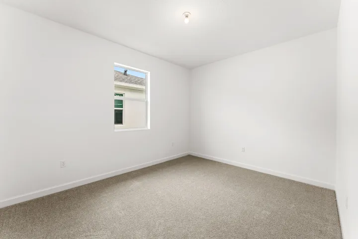 Stock photos represent builder's floorplan
