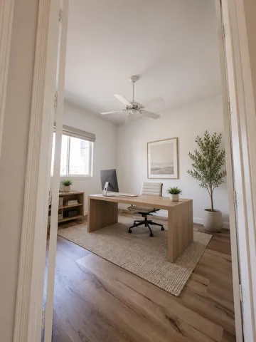 virtually staged office