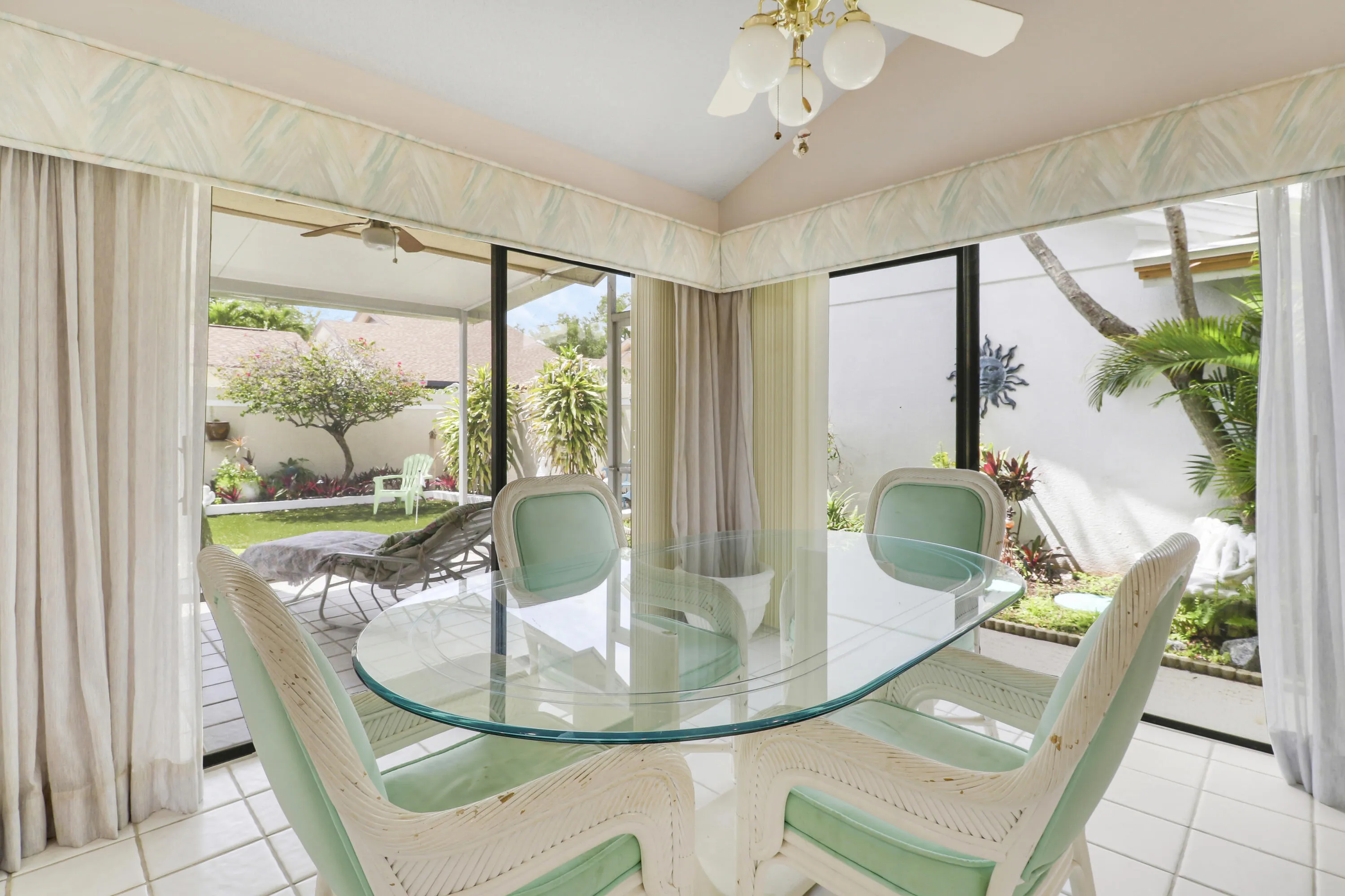 Dining Area with garden view
