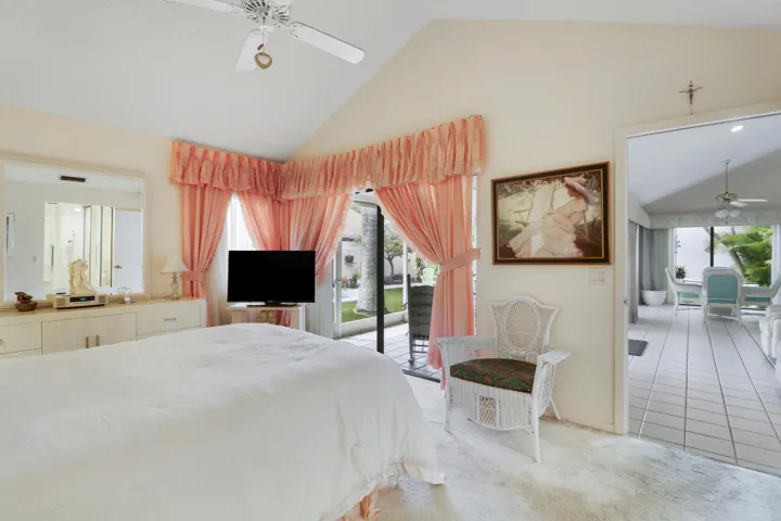 Primary Bedroom with Vaulted Ceiling