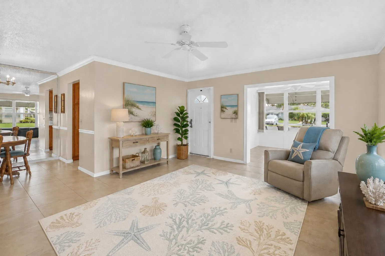 *Virtually Staged Decor- Living Rm