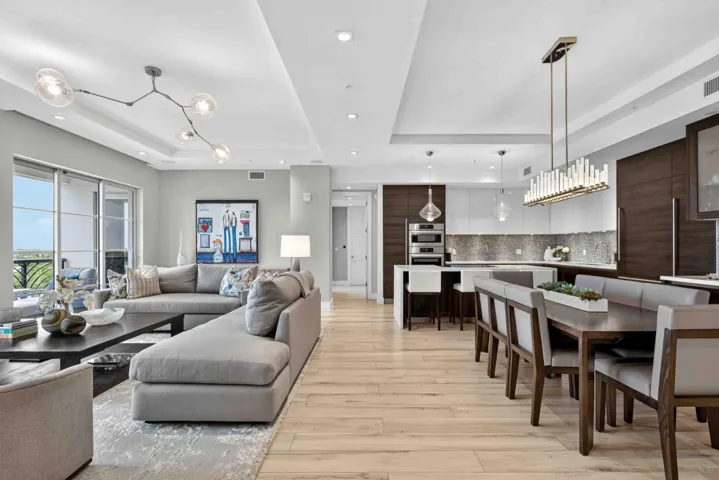 Living Room, Kitchen, Dining Area
