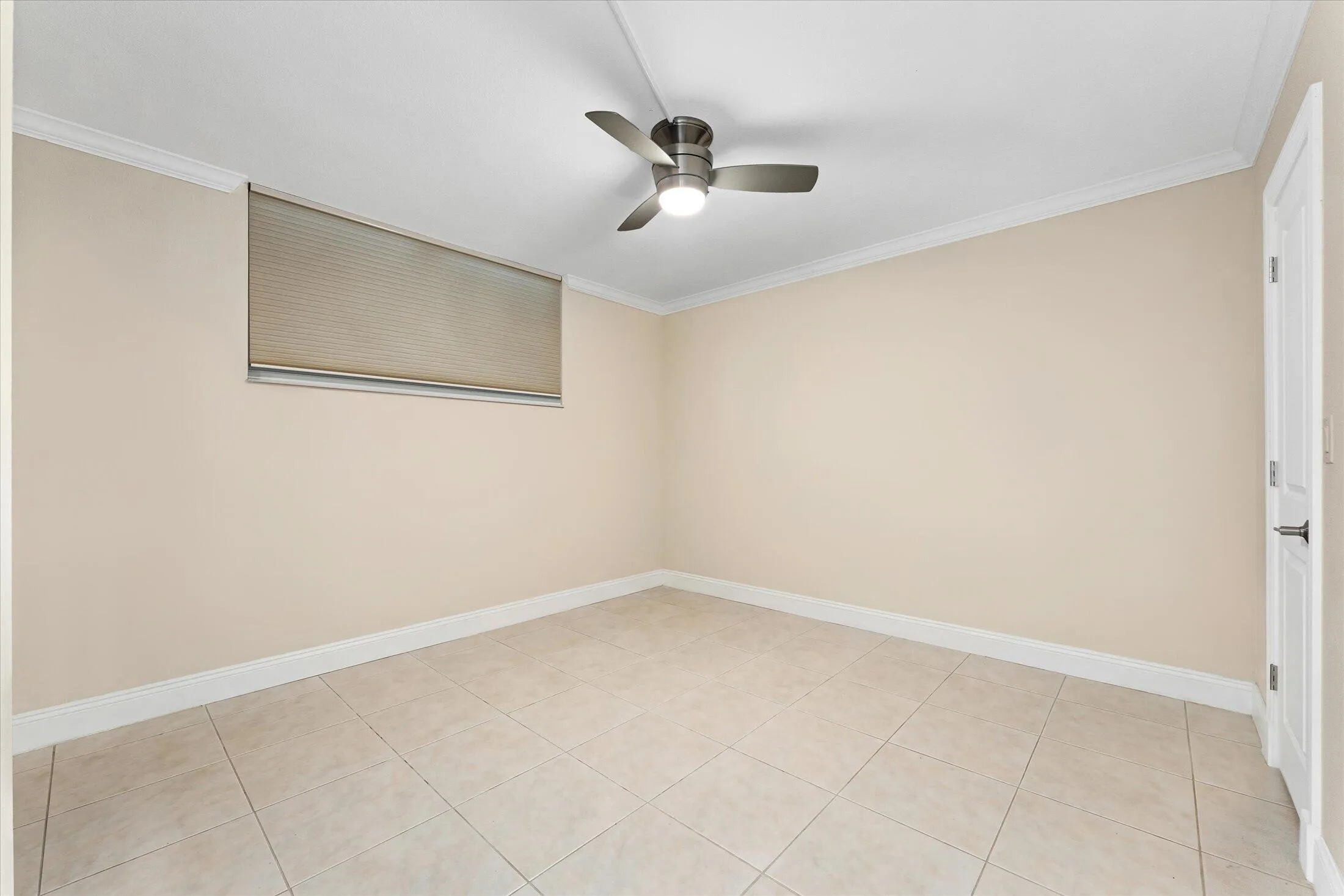 Bedroom 2: Edited to remove furniture; walk-in closet to the right.