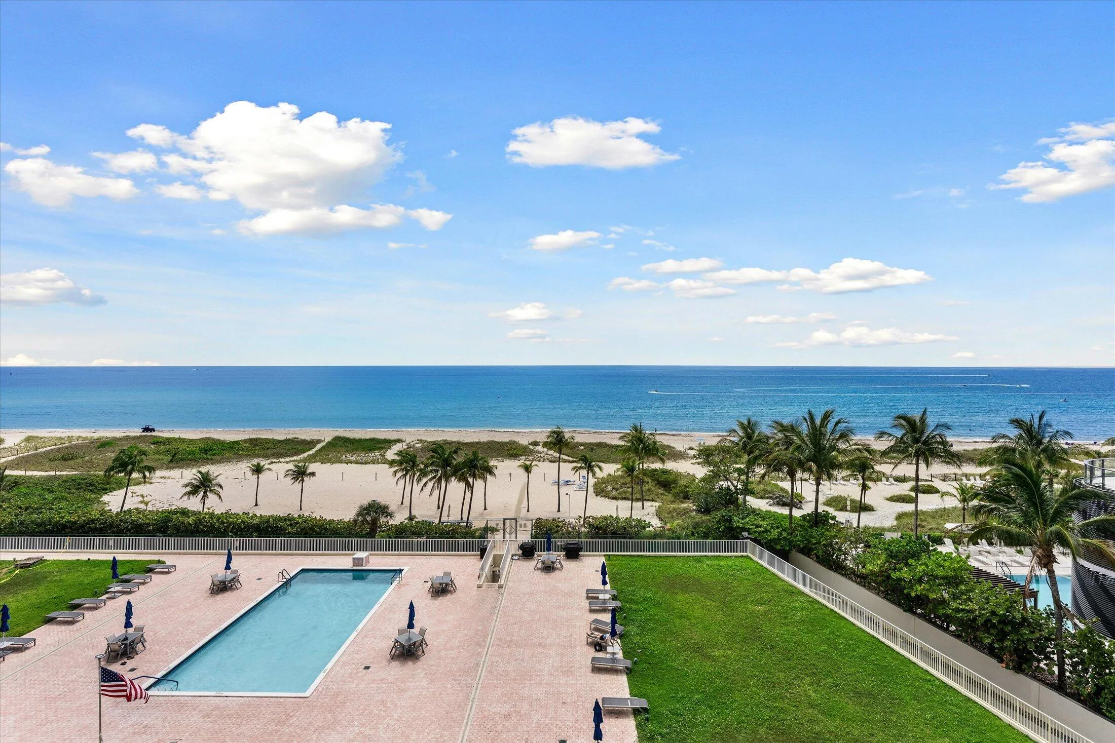 Pool view looking over ocean!