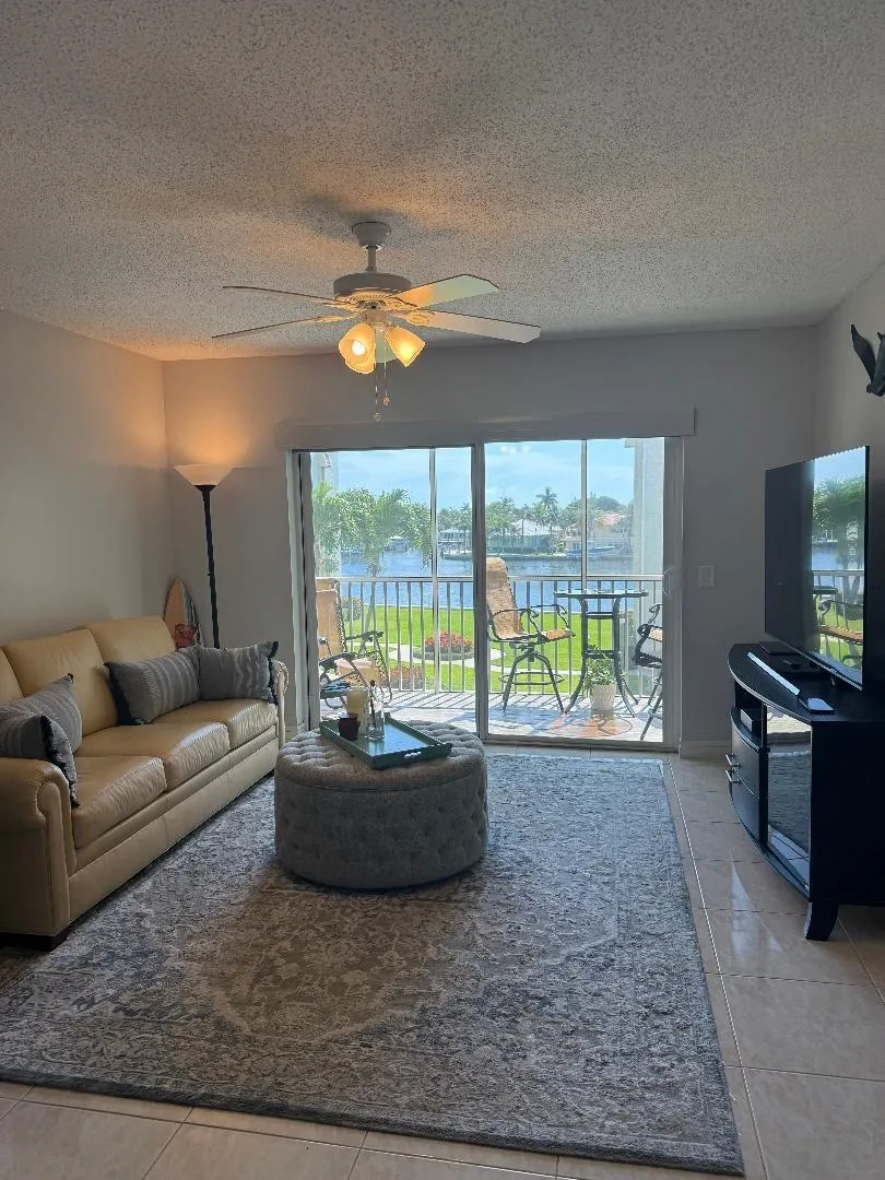 Tastefully furnished with tiled and screened Patio. Intracoastal Views of course.