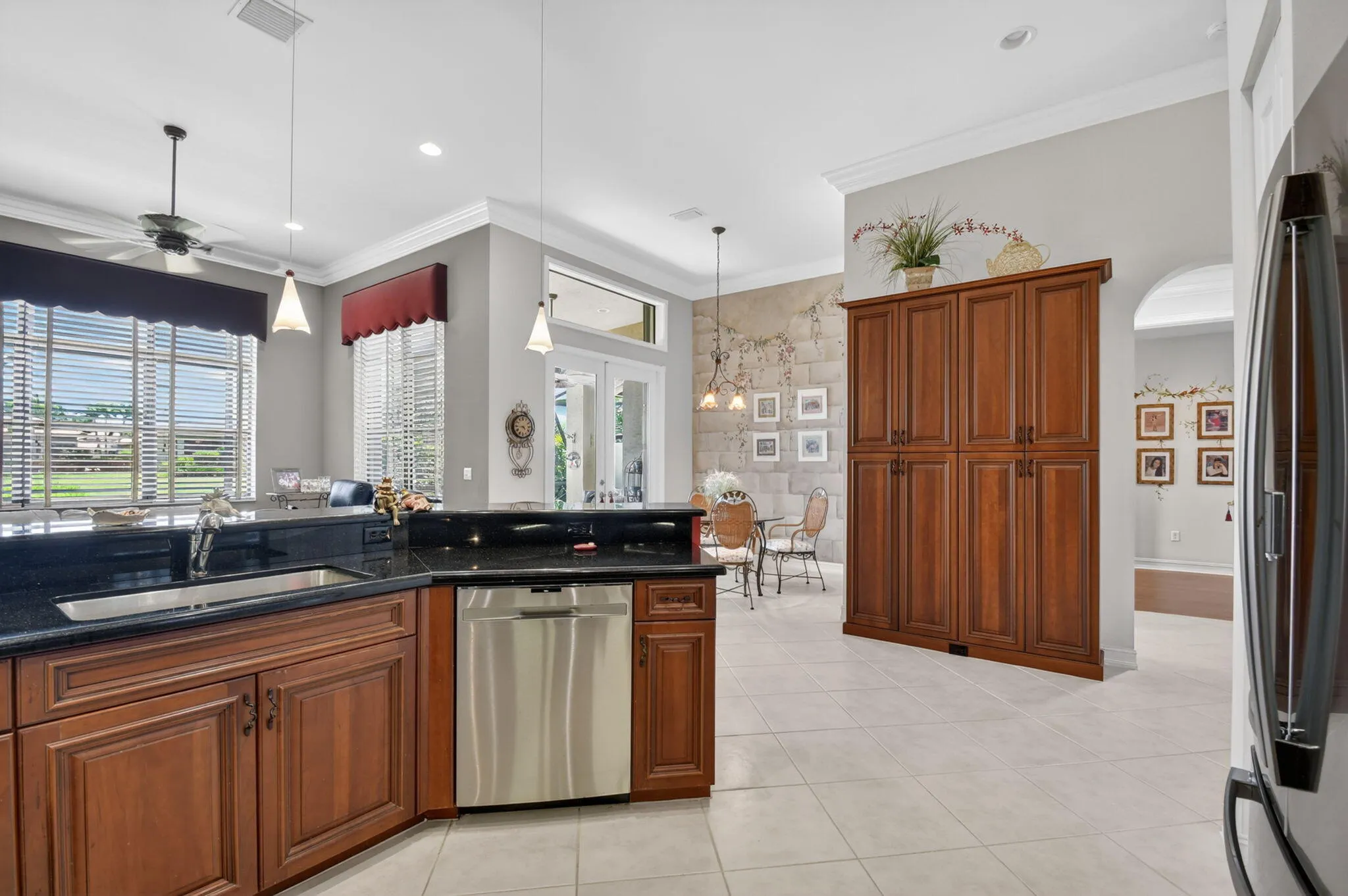 Open to Family Room and Breakfast Area