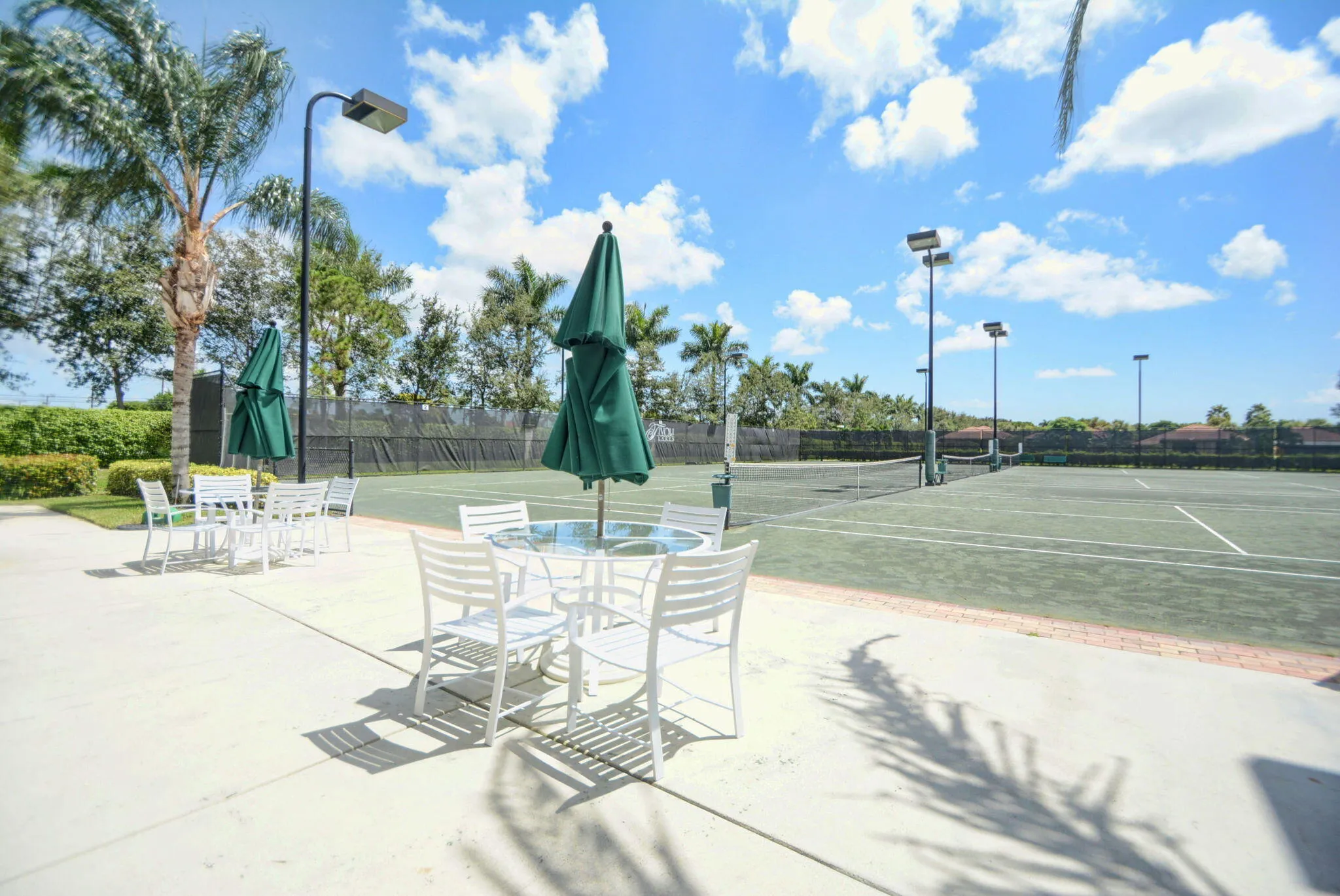 Pickleball Sitting Area