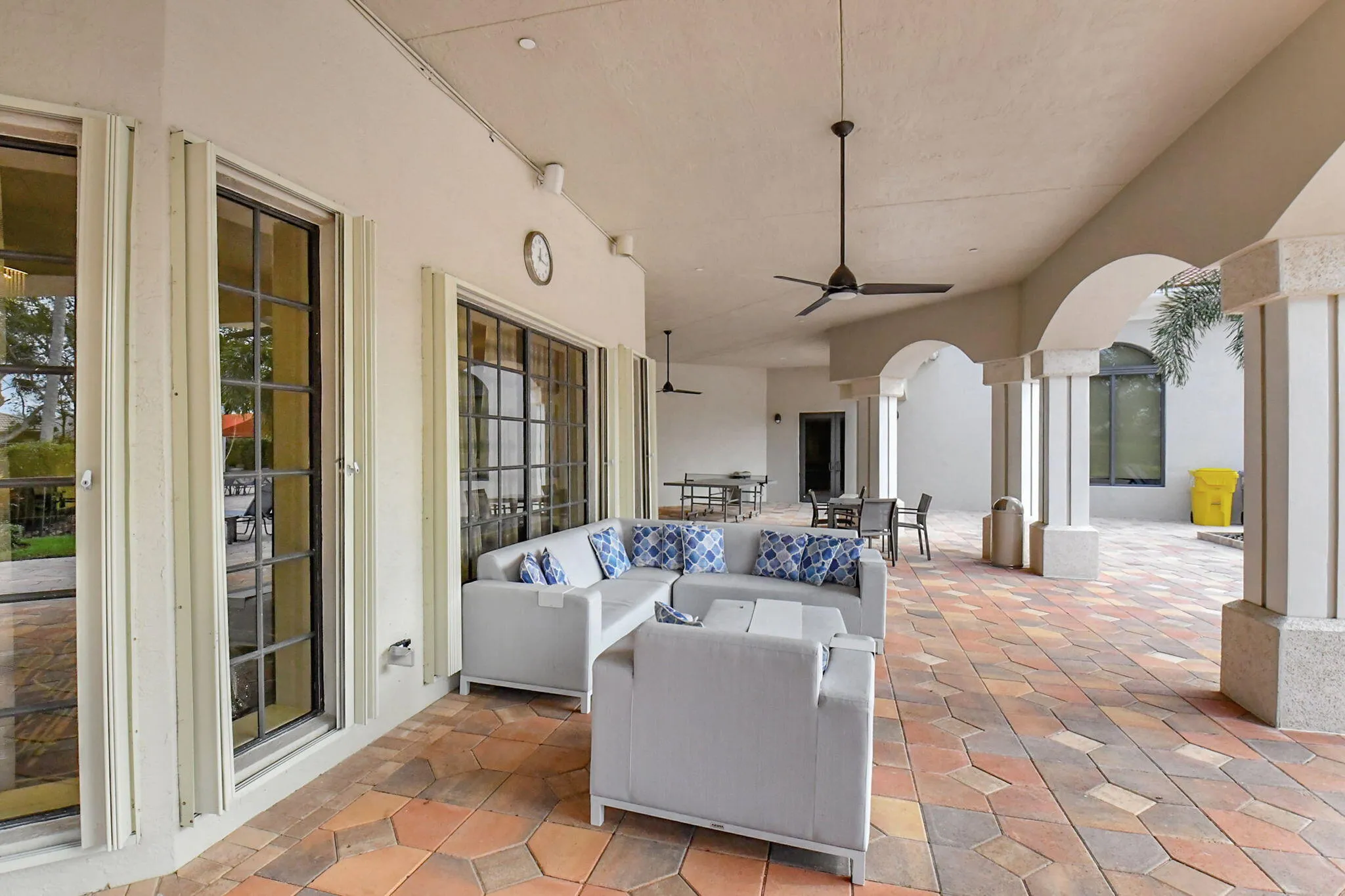 Outdoor lounge area