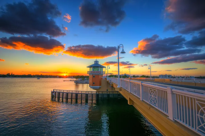 Gorgeous Ocean Ave Lantana Sunset