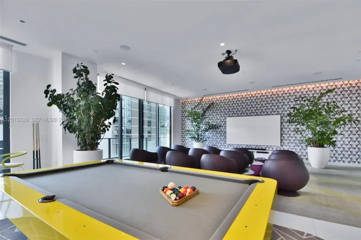 Theater and pol table room