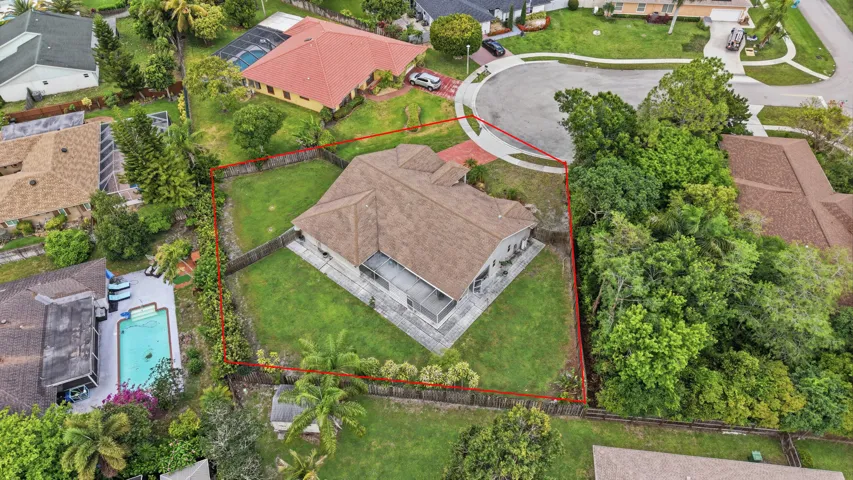 .34 acre lot.