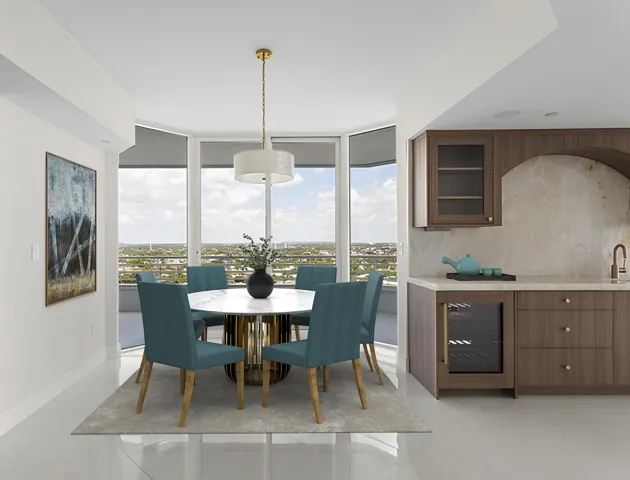 Dining Virtually Staged