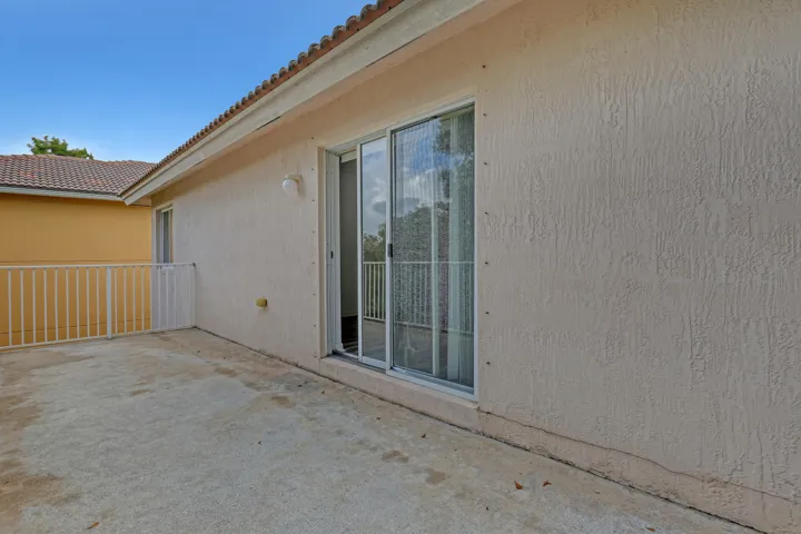 Master bedroom balcony