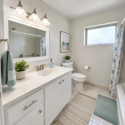 VIRTUALLY STAGED BATHROOM