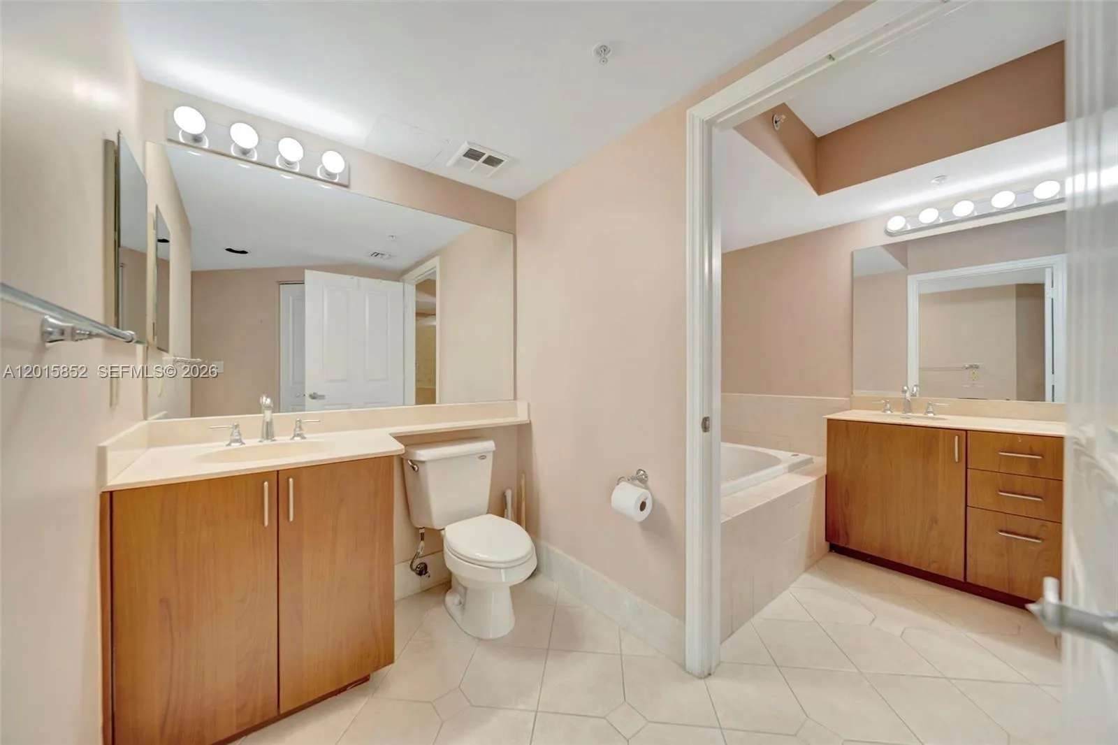2nd bath & master bath on right