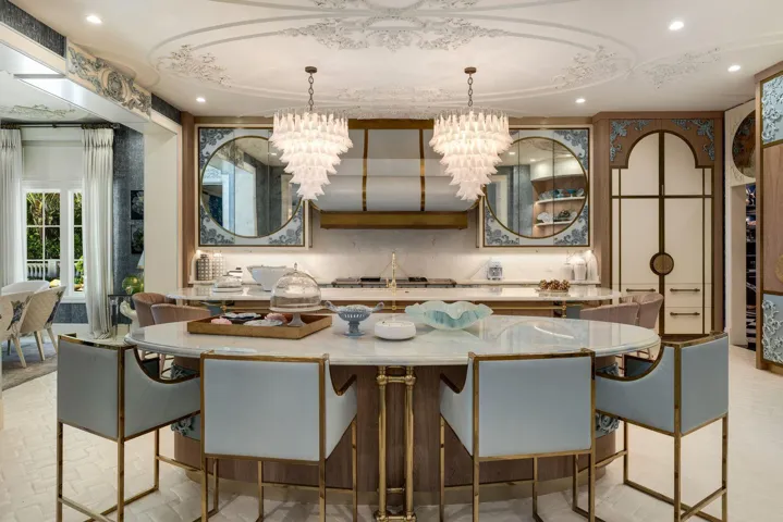 elegant matching island