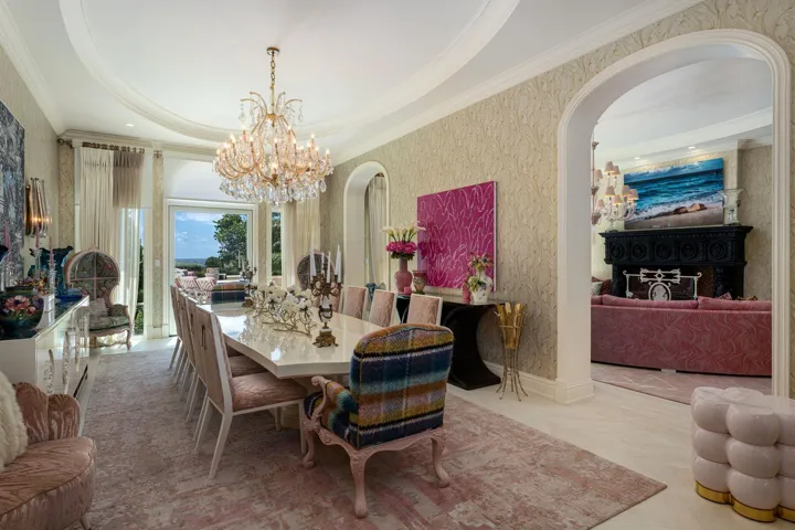 Formal Dining Room with ocean views