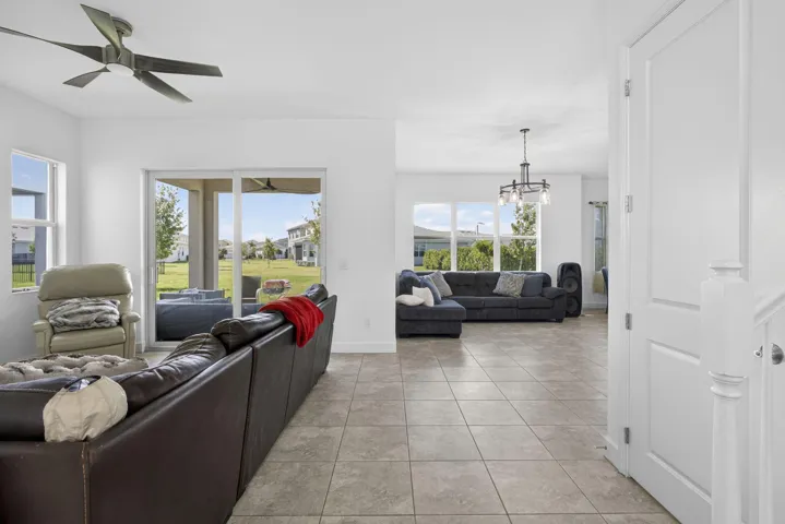 Viewing from foyer to rear of house