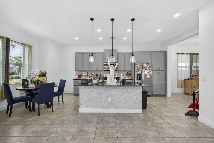 Family room facing kitchen