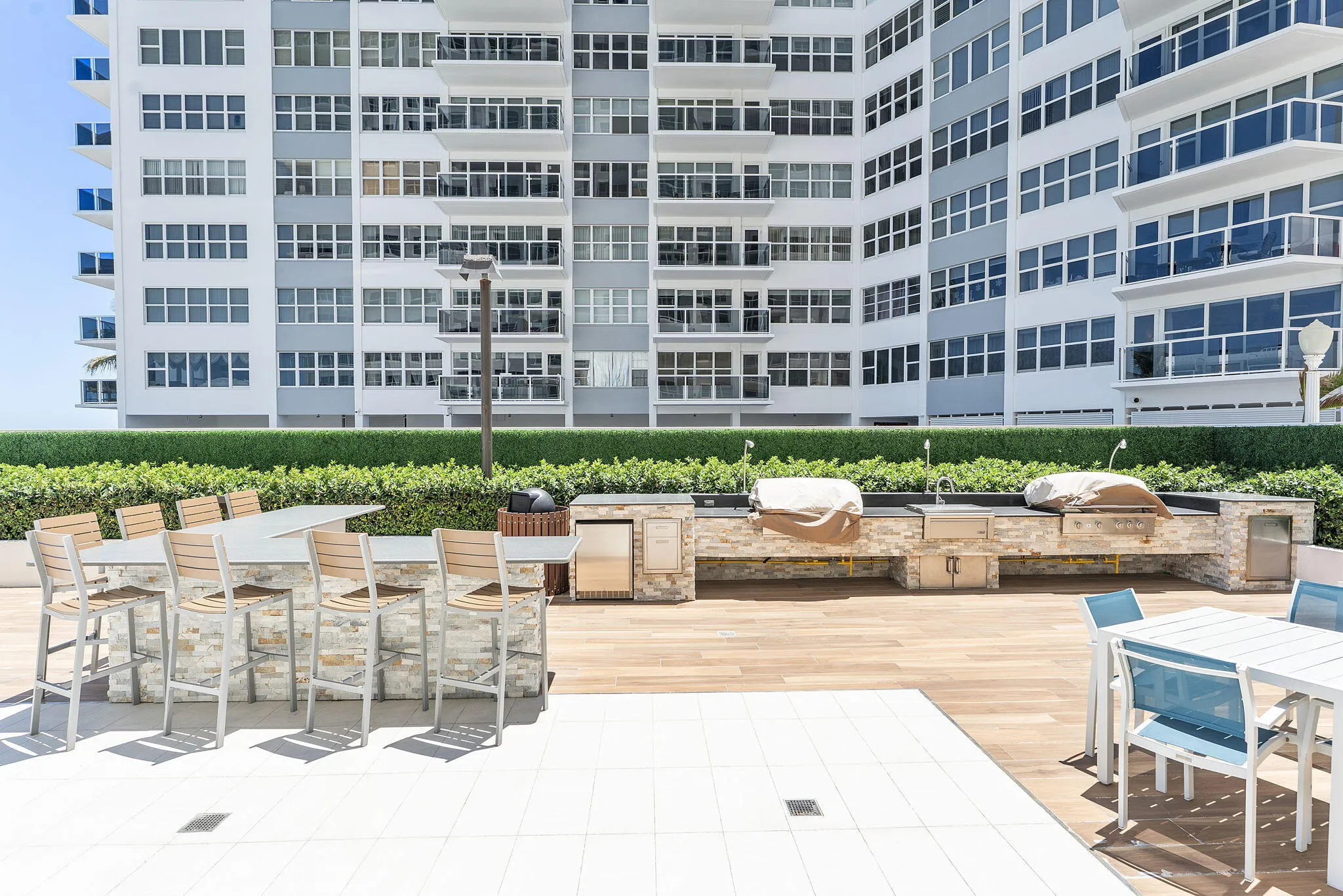 Plaza BBQ Area