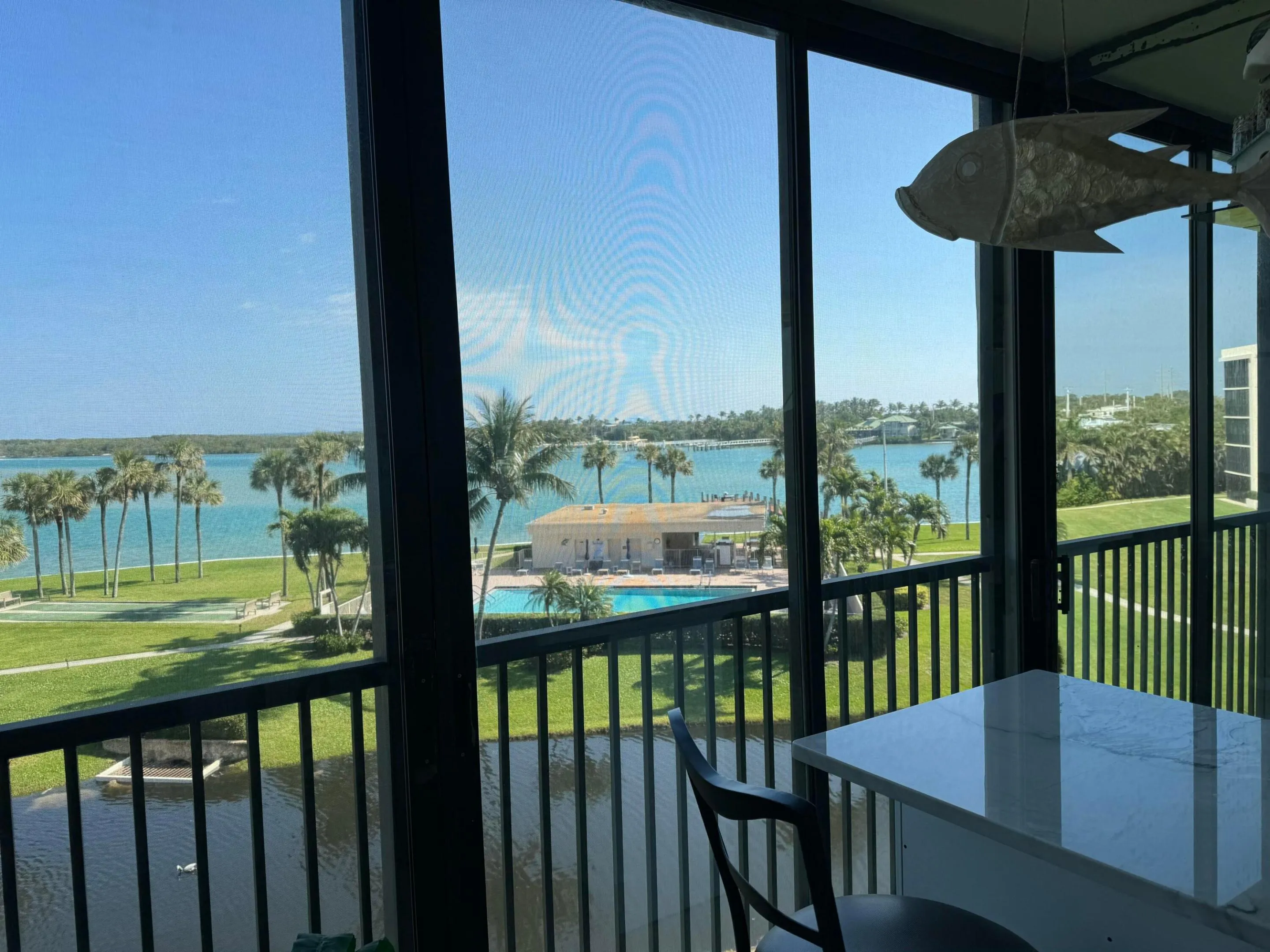 view from balcony