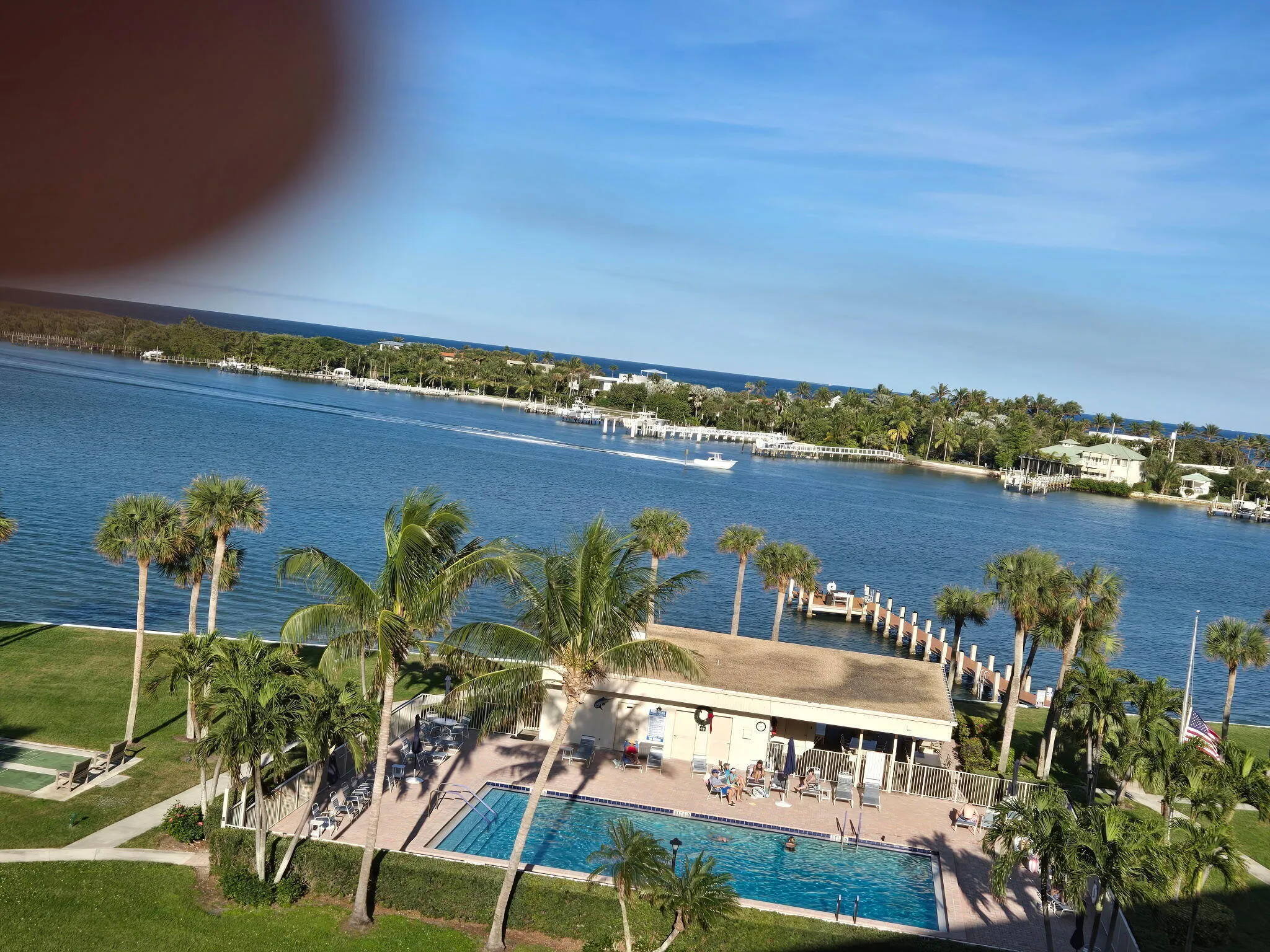 view from balcony
