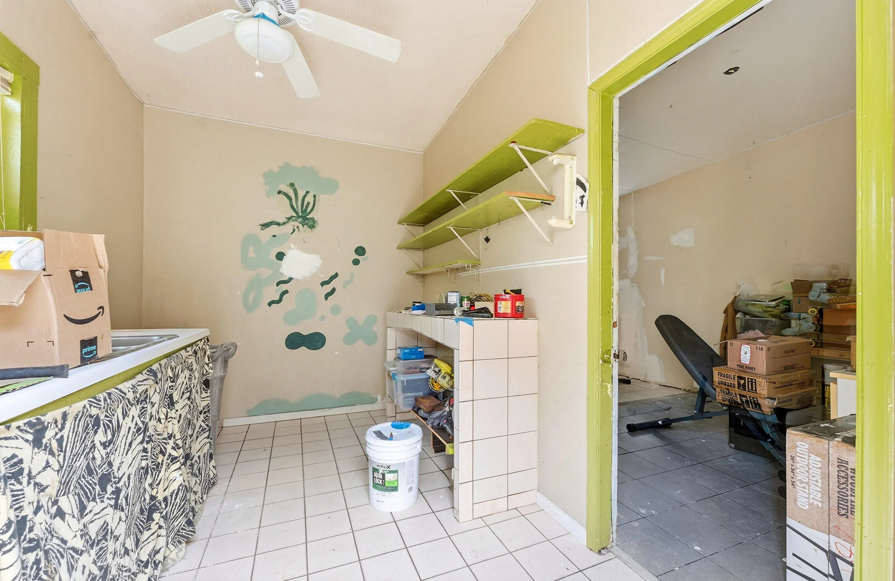 Converted garage to studio apt.