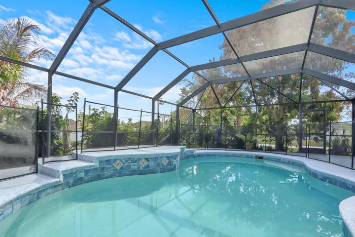Screened in pool
