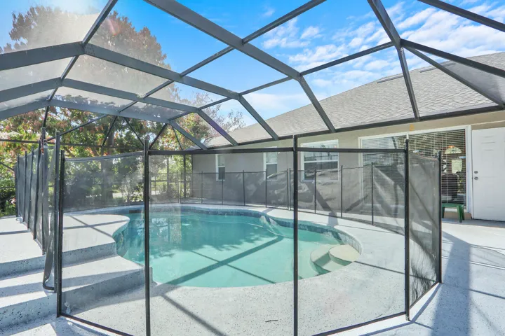 Screened in pool