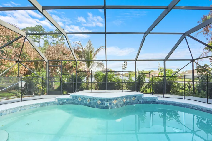 Screened in pool