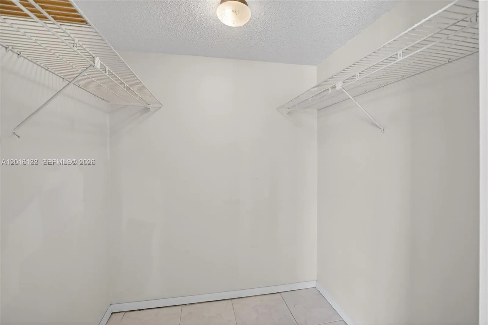 Walk-in closet.