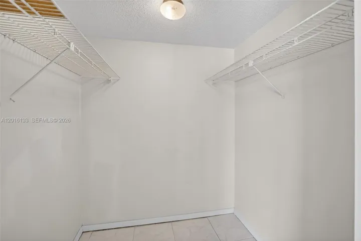 Walk-in closet.