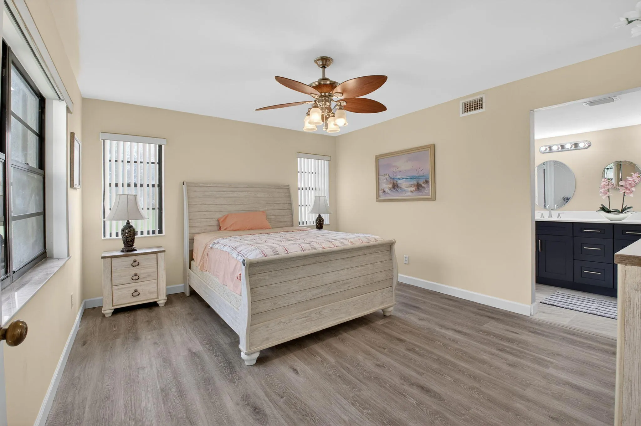 Primary bedroom with en-suite access and comfortable layout.
